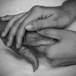 Two pair of hangs, old and young