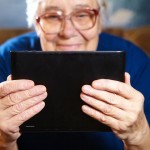 Grandma using an iPad