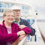 Senior Couple Enjoying The Deck of a Cruise Ship