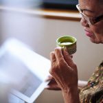 Senior woman reading