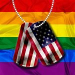 dogtags with rainbow flag