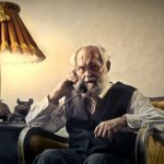 Senior Man on the phone