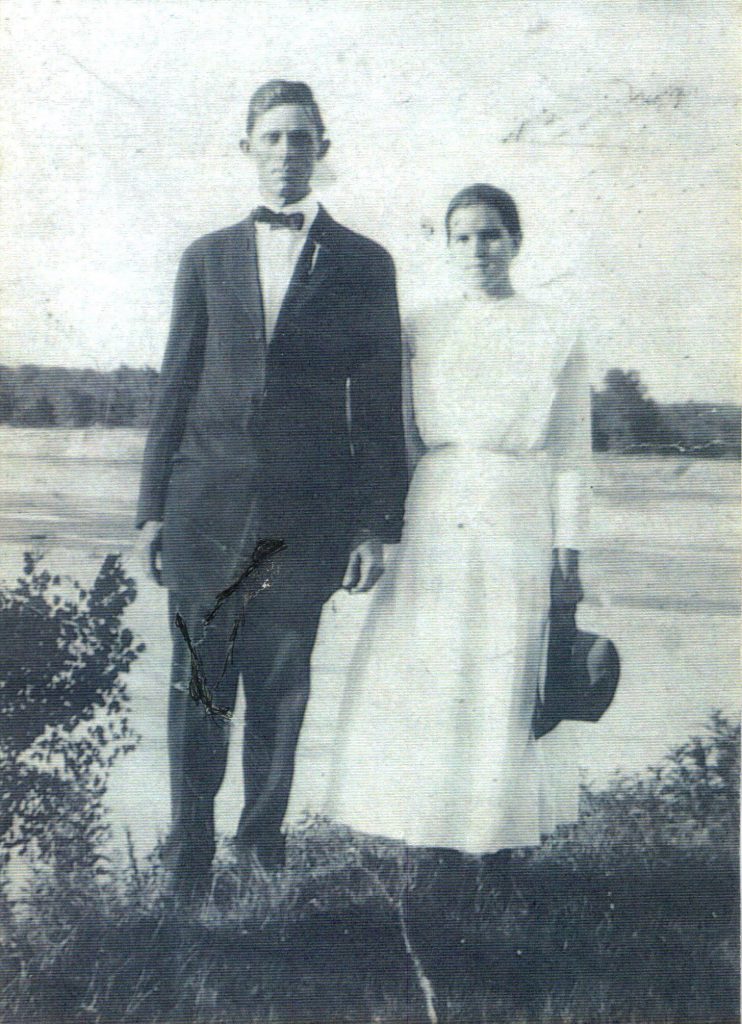 Granddaddy and Granny wedding day 1900