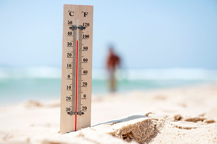 Hot day at the beach