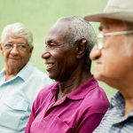 three black senior men