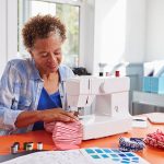 Senior sewing