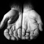 Hands asking for help