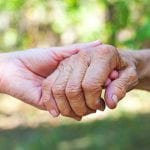 Hands offering support