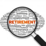 Retirement magnifying glass