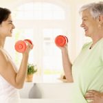 Older woman doing exercise